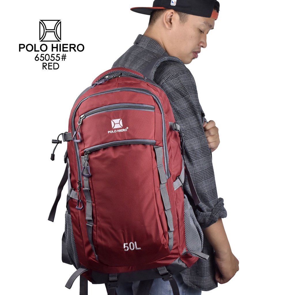 (TSI) Tas Outdoor Backpack Gunung Polo Hiero 65055 -50 Liter Tas Camping - Climbing Backpack