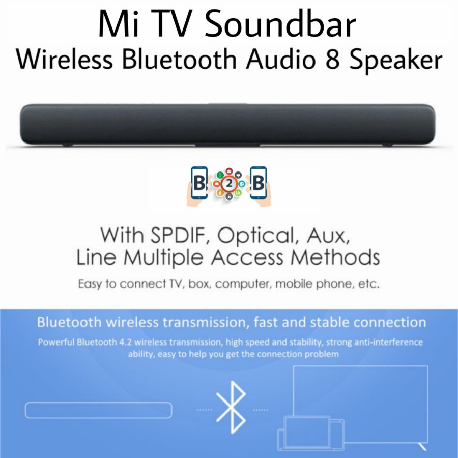 Mijia TV Soundbar - Wireless Bluetooth Audio xiaomi Sound Bar Speaker MDZ27DA