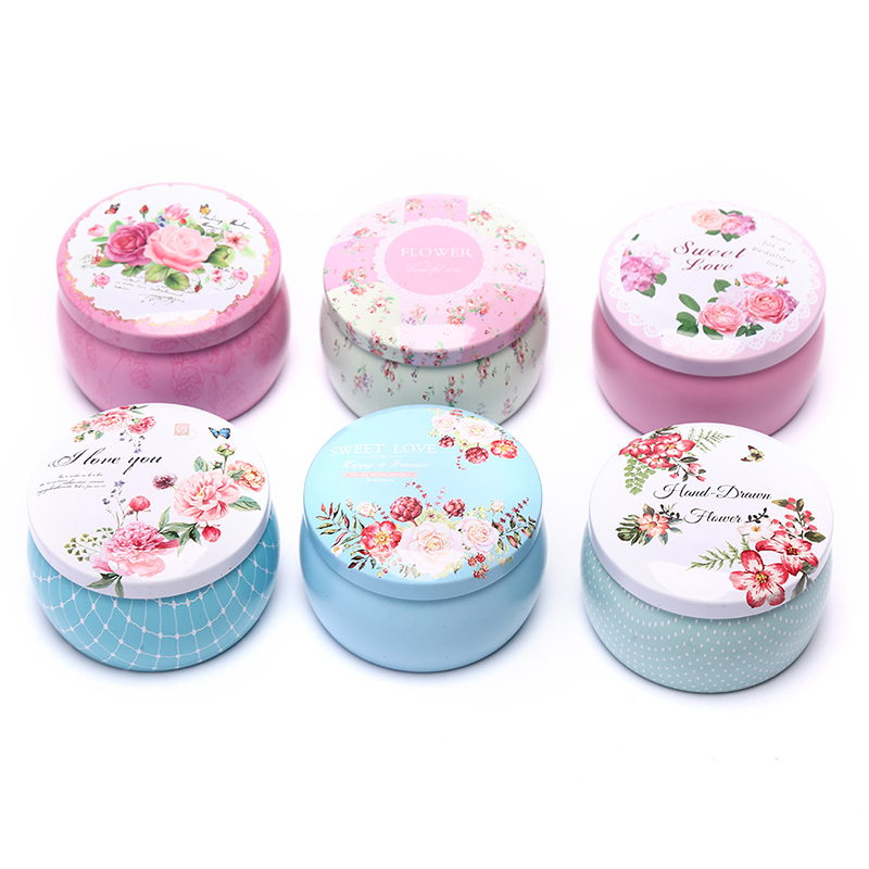 Kota   k Tempat Menyimpan Permen & Teh Bentuk Bundar Bahan Kaleng | Shopee