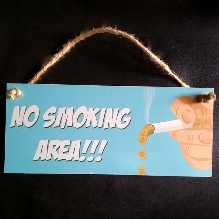 Hiasan dinding walldecor no smoking 03