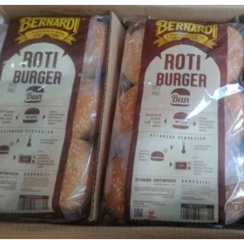 

Roti Burger Wijen Bernardi isi 6