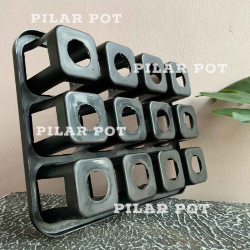 Tray pot nkt kotak 5cm (tanpa pot) | nkt kotak 5cm | tray semai bibit