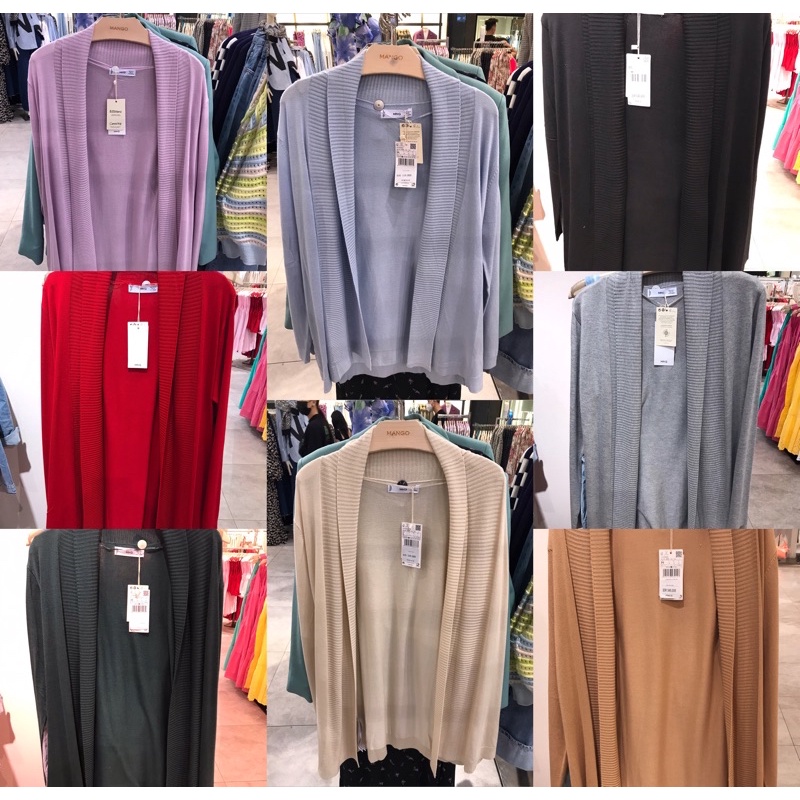 MANGO CARDIGAN - MANGO FINE KNIT CARDIGAN ( BEST SELLER )