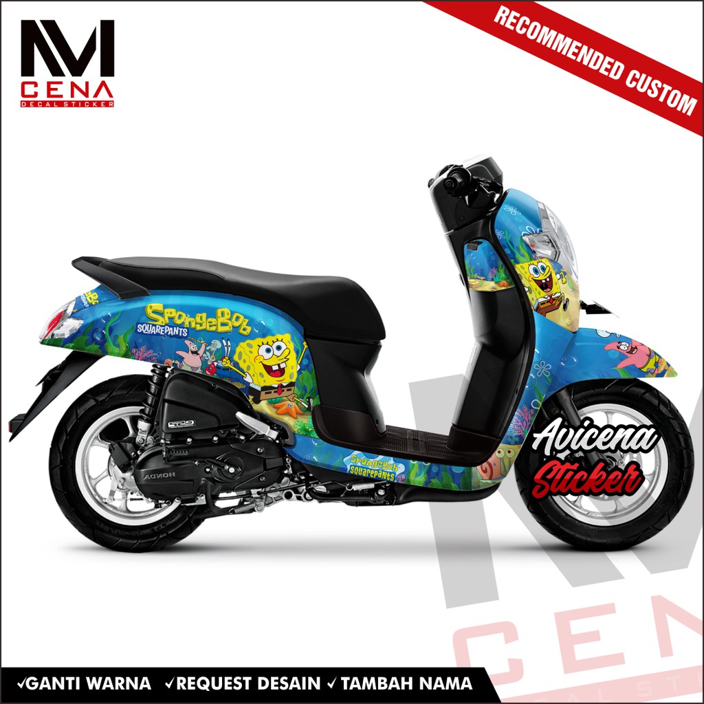 Sticker Decal scoopy full body Decal Sticker Scopy New Fi 2017 2018 2019 2020 Full Body spongebob