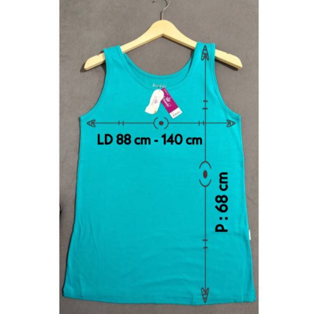 Tanktop Miranda Tali Lebar / Tank Top Miranda / Singlet Wanita Jumbo (XXL) Bahan Rayon Grade A-4
