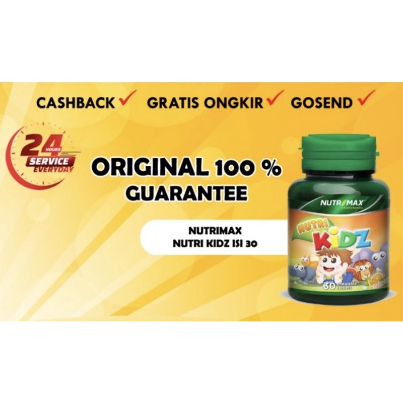 NUTRIMAX KIDZ KIDS VITAMIN ANAK NUTRI KID / KIDS / ANAK 30 CAPS