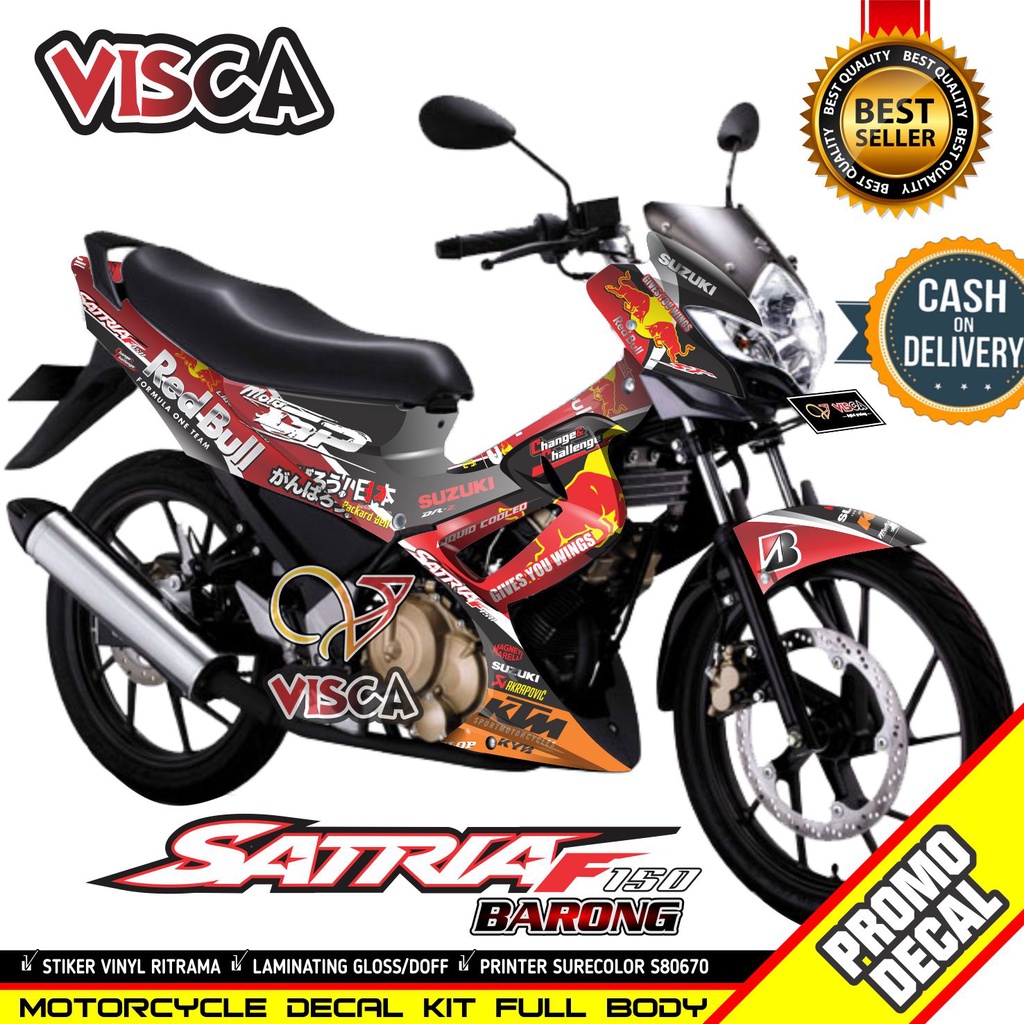Decal Satria Fu Barong 2012 Full Body Stiker Satria Fu Barong 2012 Full Body Striping Satria Fu Baro