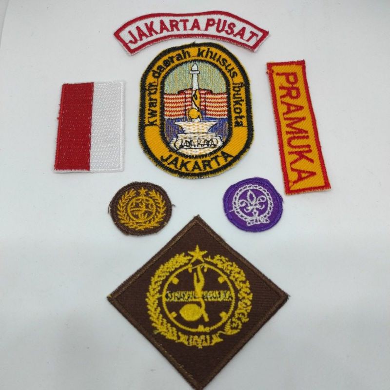 BET LOGO BORDIR PRAMUKA 1 SET JAKARTA ID