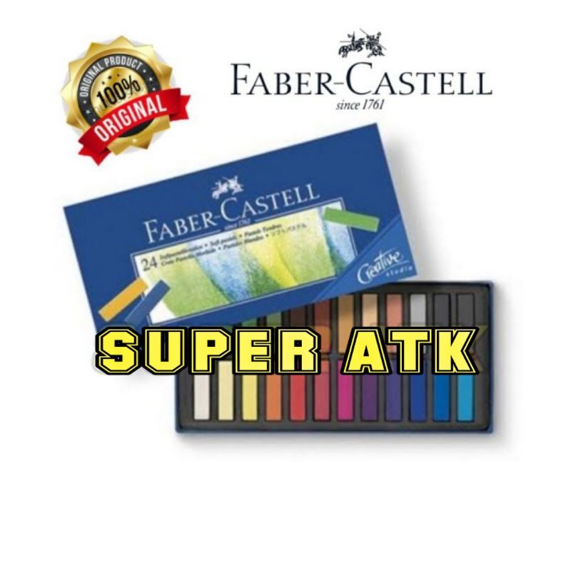 

Soft pastel / Dry Crayon Faber Castell 24 warna