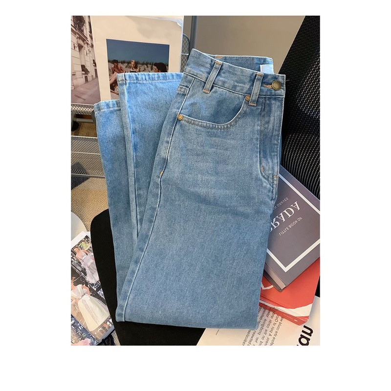 #Sisjuly# Wanita jeans bordir bunga niche pria dan wanita musim semi dan musim panas celana panjang