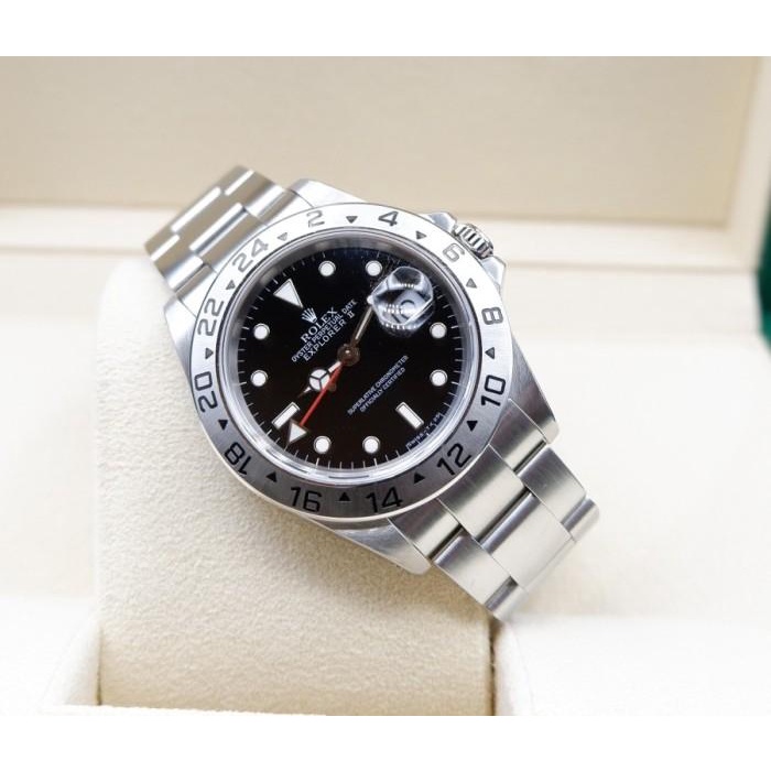 Jam Tangan Original ROLEX Explorer II 40mm Black Dial 16570