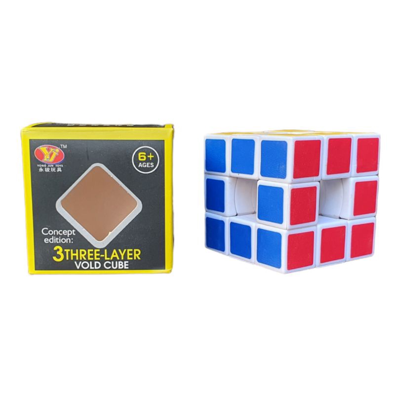 Mainan Kubus Puzzle Rubik 3x3 Base Putih