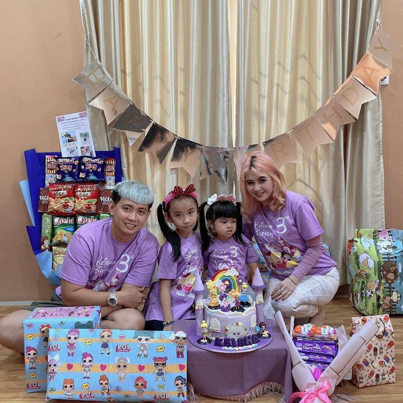 kaos Cinderella warna Lilac custom ultah couple family / Kaos princess / kaos princess cinderella / 