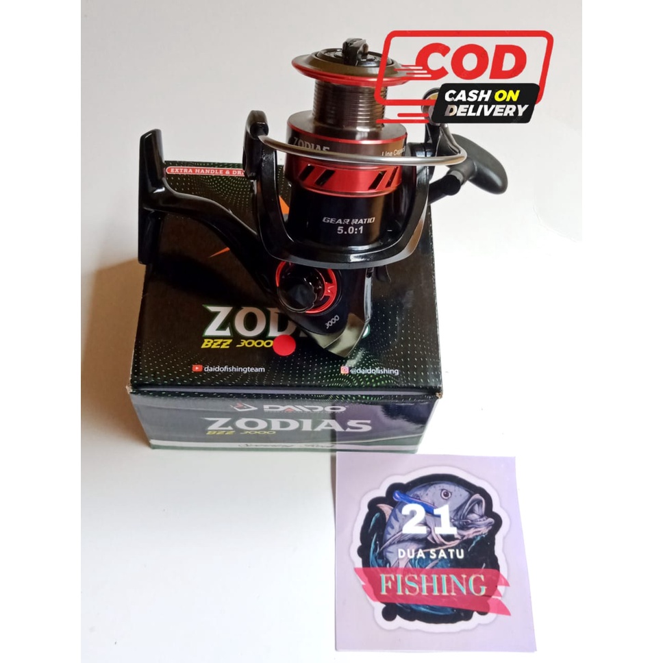 Rel Spining Reel Daido Zodias 3000 Kuat 6BB 12kg Rell Ril Laut sungai