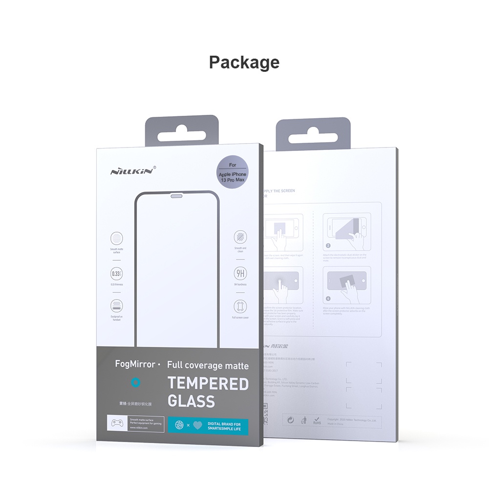 Tempered Glass Apple iPhone 13 Pro Max Nillkin FogMirror Matte Full