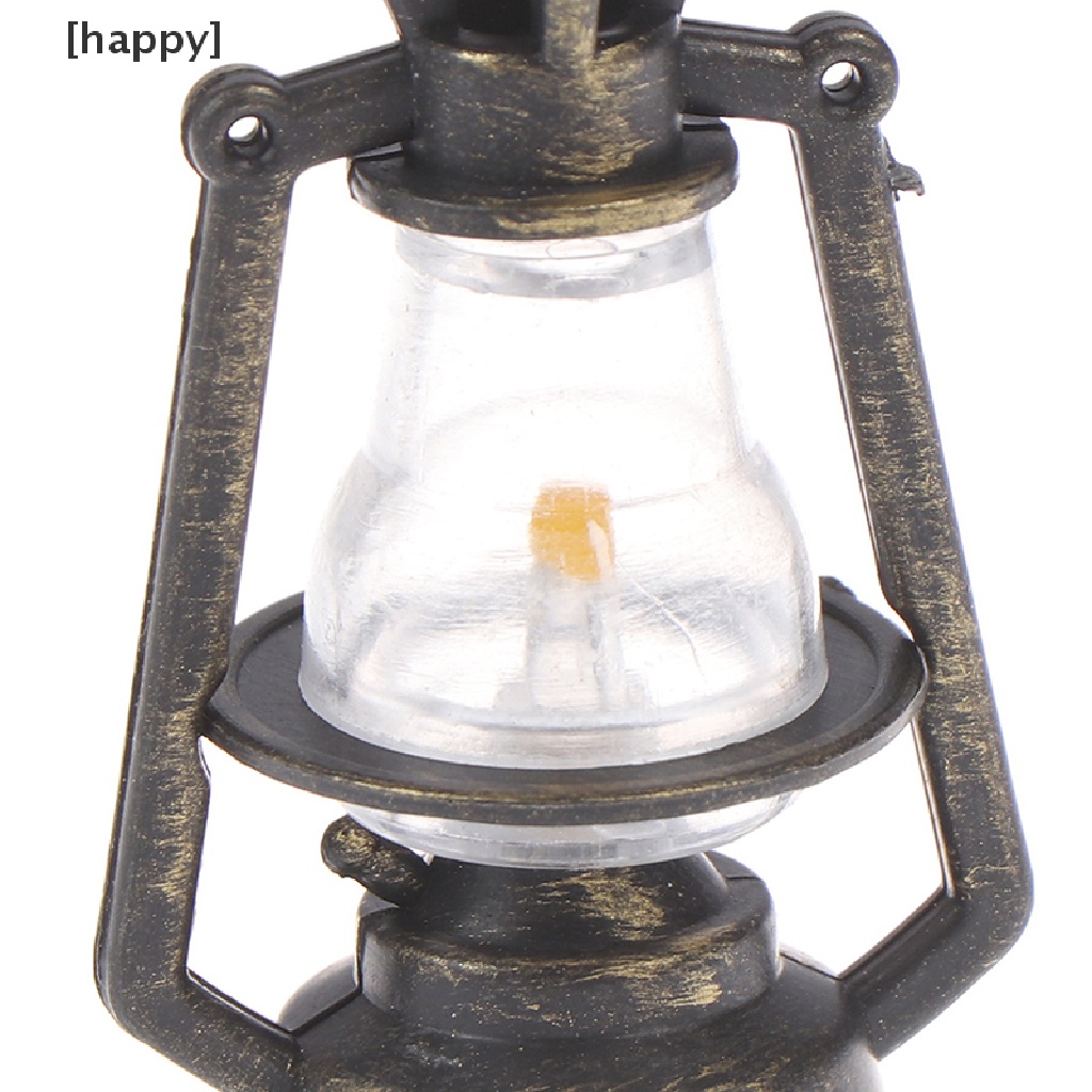 Ha 1pc Miniatur Lampu Minyak Retro Aksesoris Rumah Boneka 1: 12 1: 6