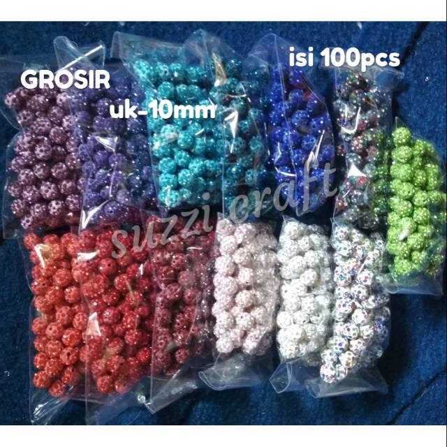 GROSIR Bola Disco 8mm 10mm isi 100pcs