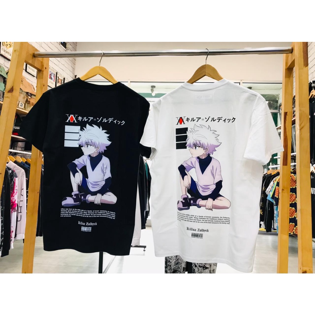 Kaos Killua Zoldyck Fear Hunter X Hunter Anime Manga Premium Unisex