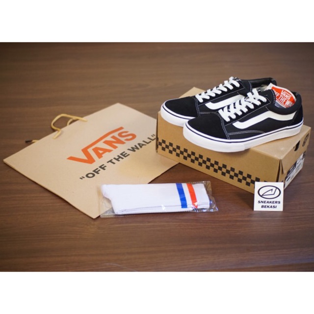 VANS OLDSKOOL BLACK WHITE DX V36CL+ ( JAPAN MARKET )