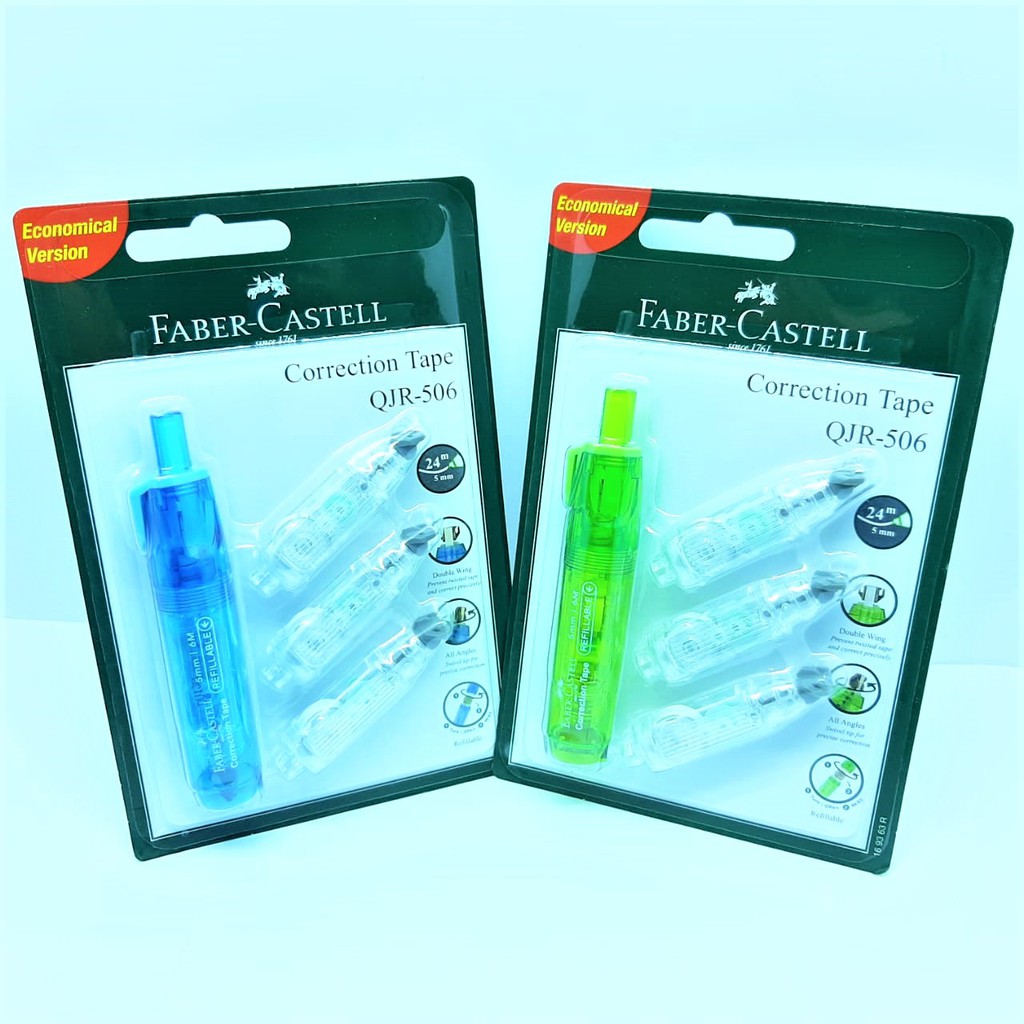 

CORRECTION TAPE (169351R) QJR-506 FABER CASTELL BARREL + 3 REFILL