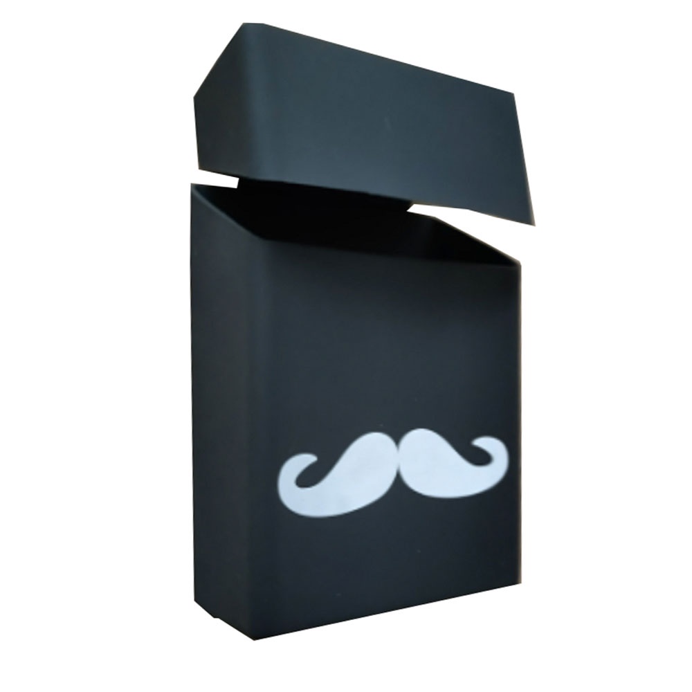 Cover Kotak Rokok Silicone Motif Mustache - B100S -- HOURONG