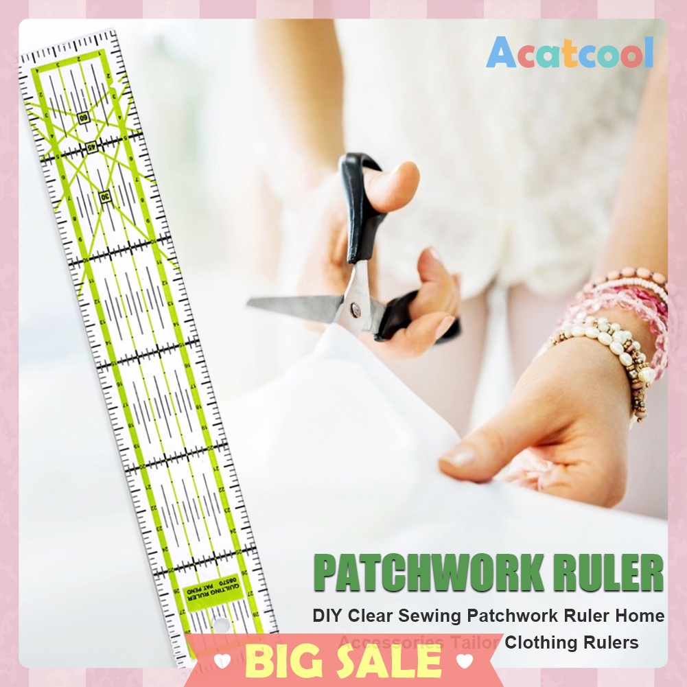 Acrylic Patchwork Ruler Double Color Quilting DIY Sewing Drawing Tools