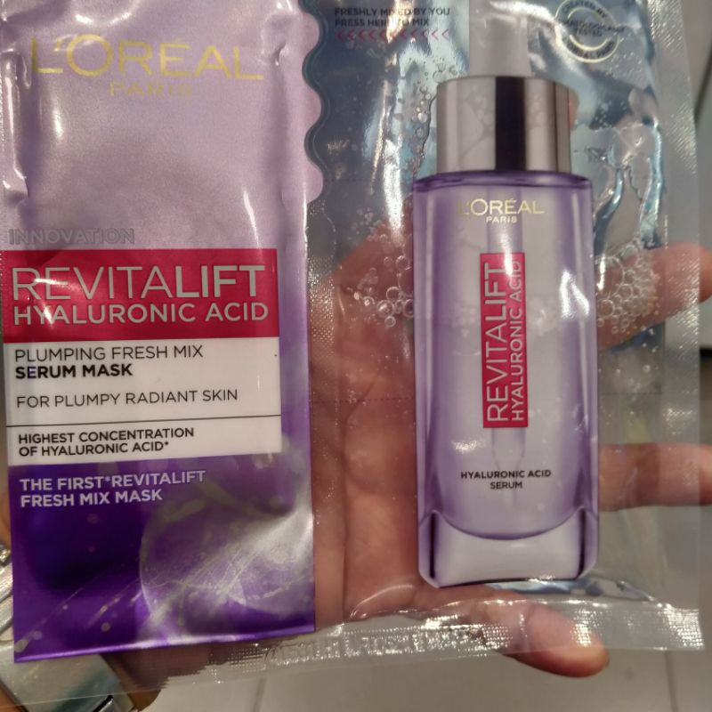loreal revitalift  hyaluronic acid serum mask