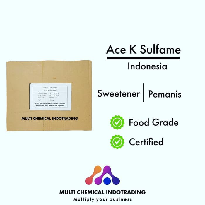 

Order Langsung ACESULFAME / ACE K / PEMANIS 200x GULA || 100gr Terlaris