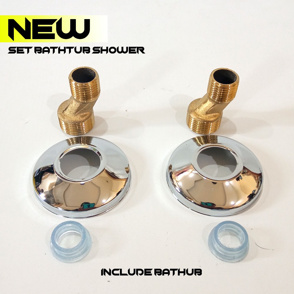 Kran Bathub Shower Mixer  Panas Dingin Keran SET Kran Bathub Shower Keran 1/2&quot;