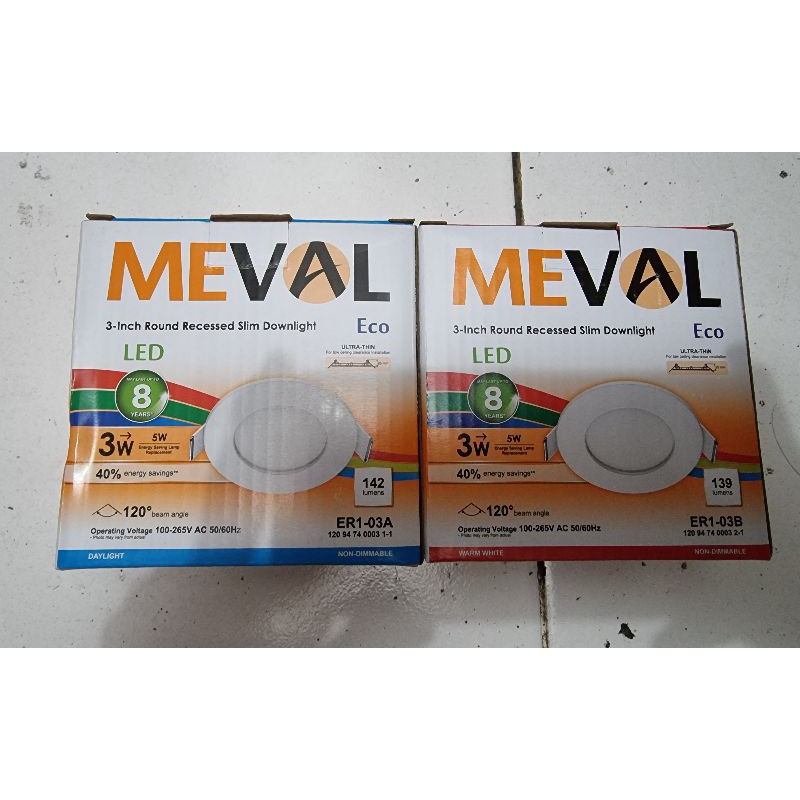 Meval led panel ib 3w Bulat Eco. Downlight inbow 3watt.