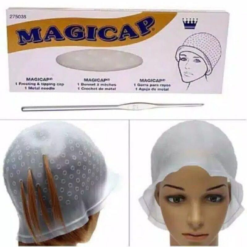 magic cap topi semir topi highlight rambut