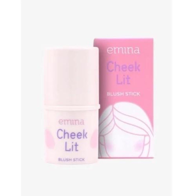 `ღ´ PHINKL `ღ´ ╰☆☆ 𝔢мιℕά ☆☆╮ Emina Cheeck Lit Blush On Stick perona pipi alami cocok untuk remaja