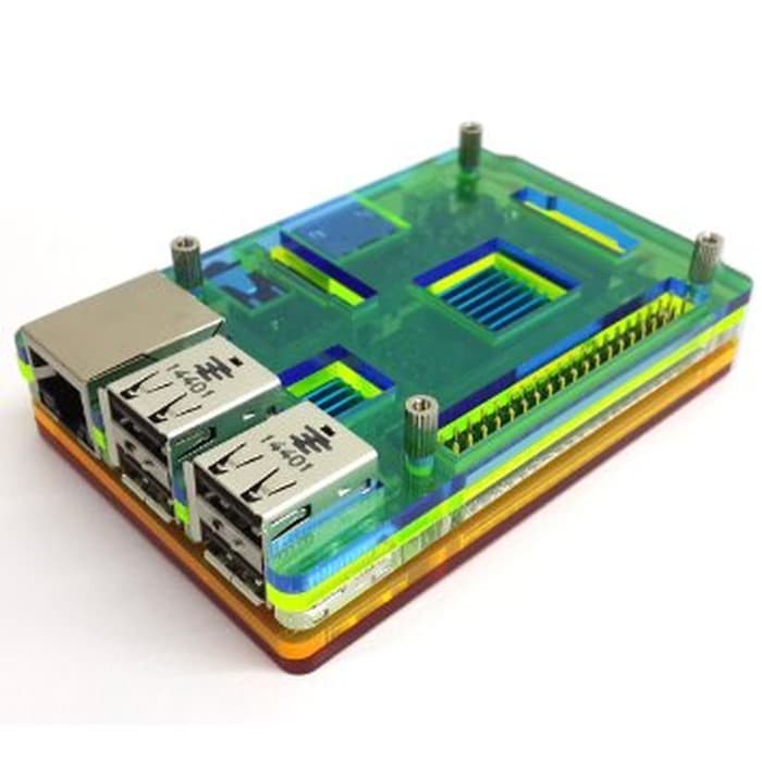 

Colorful Arcylic Case for Raspberry Pi 2 Model B PCBA