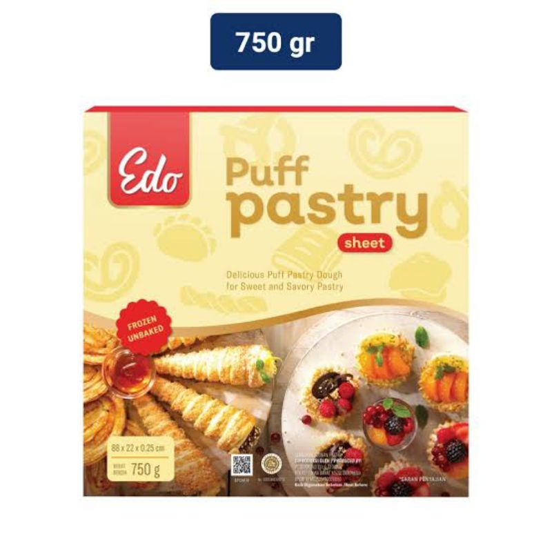 

Edo Puff Pastry 750gr Edo Puff Pastry