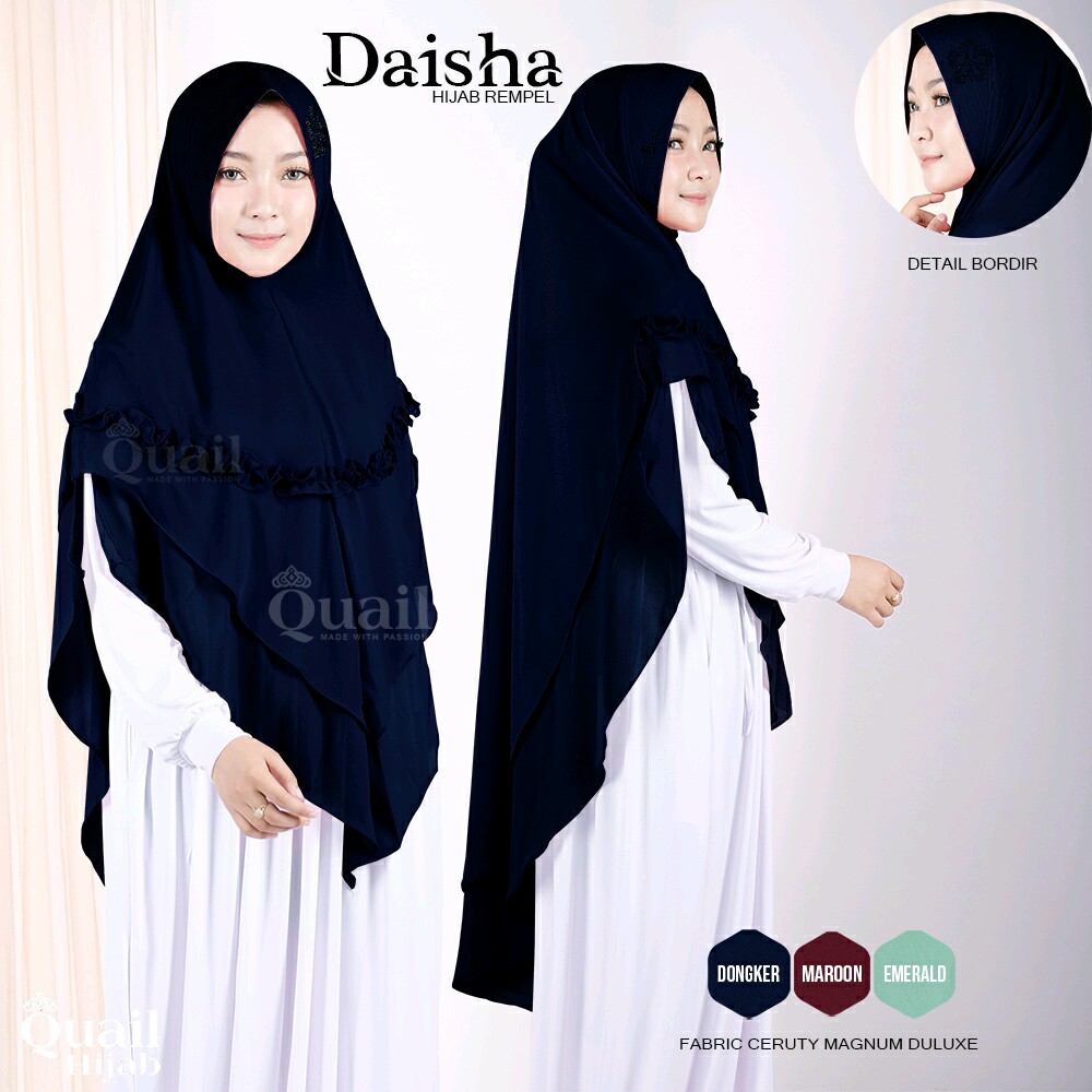 Daisha Quail Hijab Ori Murah