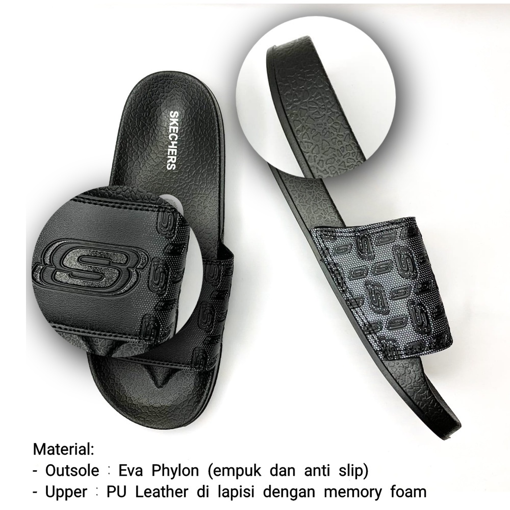Zerolimit - Sandal Slip On Pria Casual Sendal Selop Cowok Keren Empuk Sandal Slide Pria Terbaru