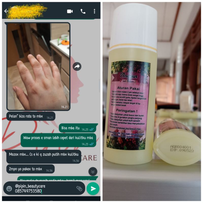LOTION PEMUTIH DOSIS TINGGI ANGGUR