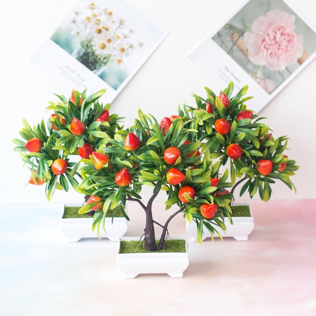 AM351 Bunga plastik / Pajangan bunga Artifisial / Buah Plastik Imitasi  Vas Petak-4