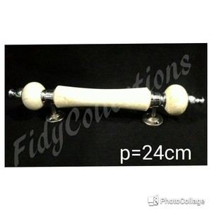 TARIKAN / HANDLE PINTU KUPU TARUNG / DEPAN MOTIF MARMER TOMAT PUTIH