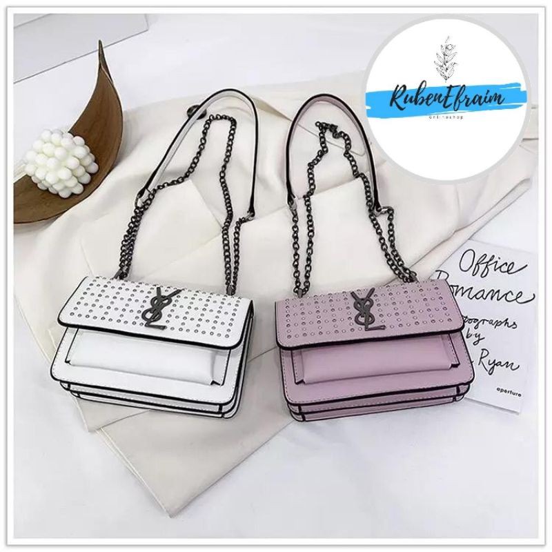 [bisaCOD] Tas Fashion wanita YSL motif manik Korea style premium import