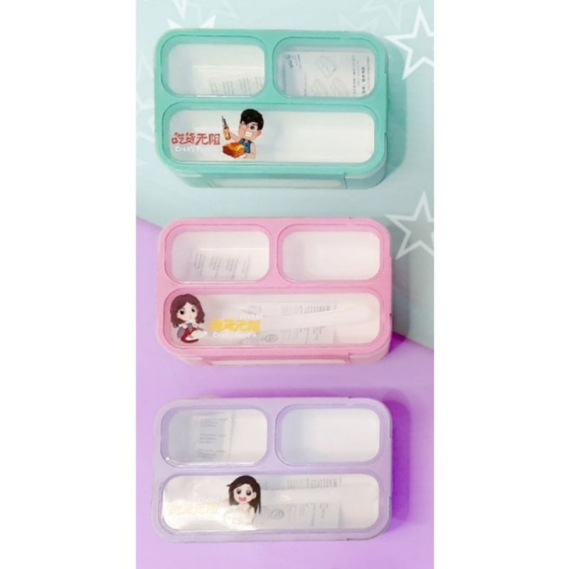 Yooyee Kotak Makan sekat 3