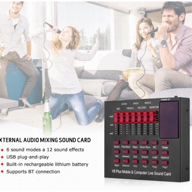 [COD] Original TaffStudio Soundcard V8 Plus Bluetooth