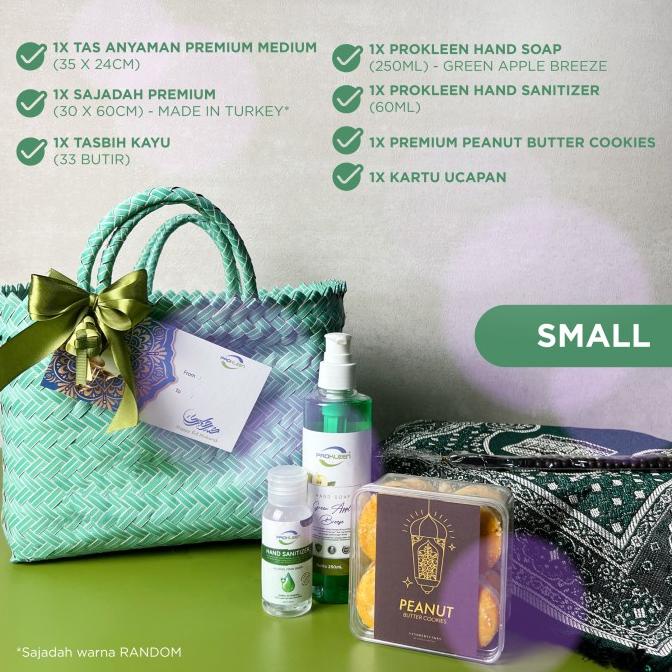 

Parsel Ramadan Hampers Lebaran Sajadah Turkey Hand Sanitizer - SMALL