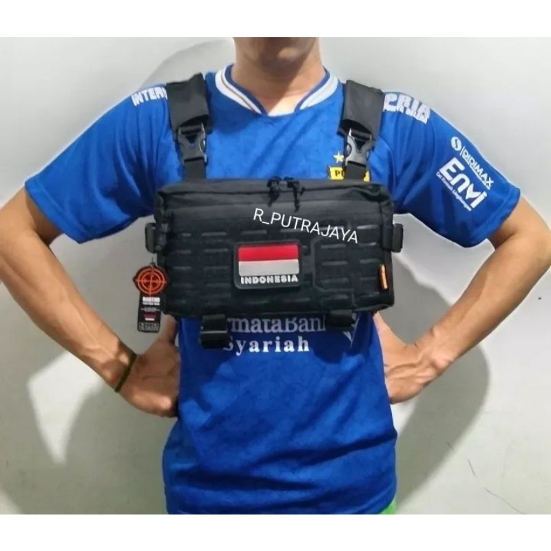 (COD)TAS DADA ARMY/TAS DADA HITAM AEMY/ TERBARU Tas dada laser Chestbag Majestic