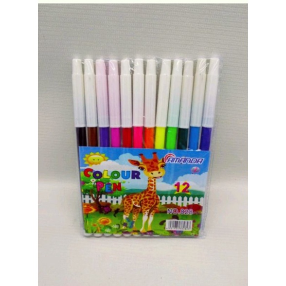 

Spidol 12 warna / Sepiodol 12 warna murah 828