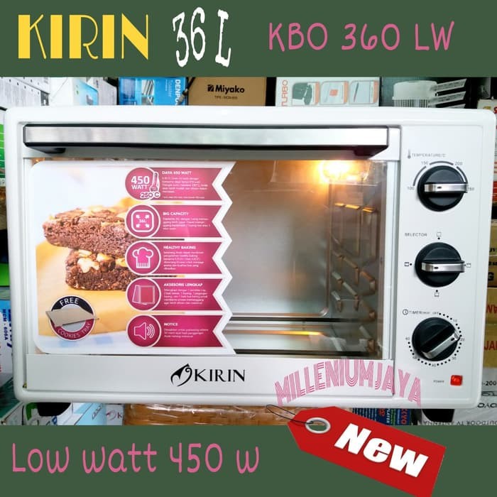 PROMO OVEN KIRIN 36 LITER KBO 360 LW L0W WATT