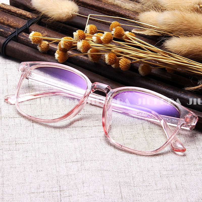 (YUZHU) 100% Anti Radiasi Kacamata Wanita Pria Frame Eyeglasses Anti Radiasi Lensa Transparan Kacamata