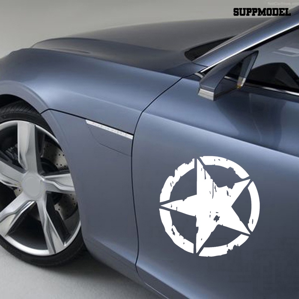 Stiker Decal Motif Bintang Anti Air Untuk Dekorasi Mobil / Motor