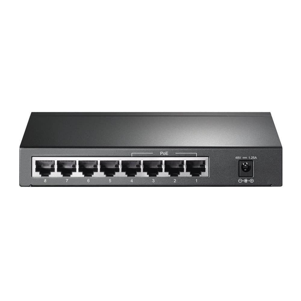 Networking TP - Link Switch 8 Port Gigabit 10/100/1000 + POE - TL-SG1008P