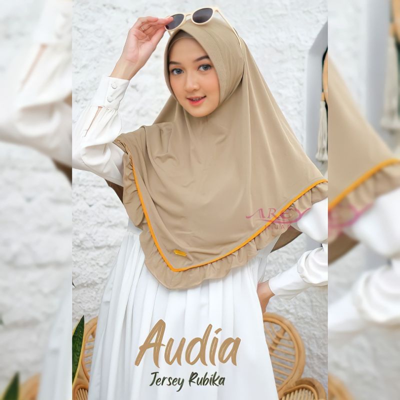 JILBAB INSTAN AUDIA AREY HIJAB JERSEY RUBIKA